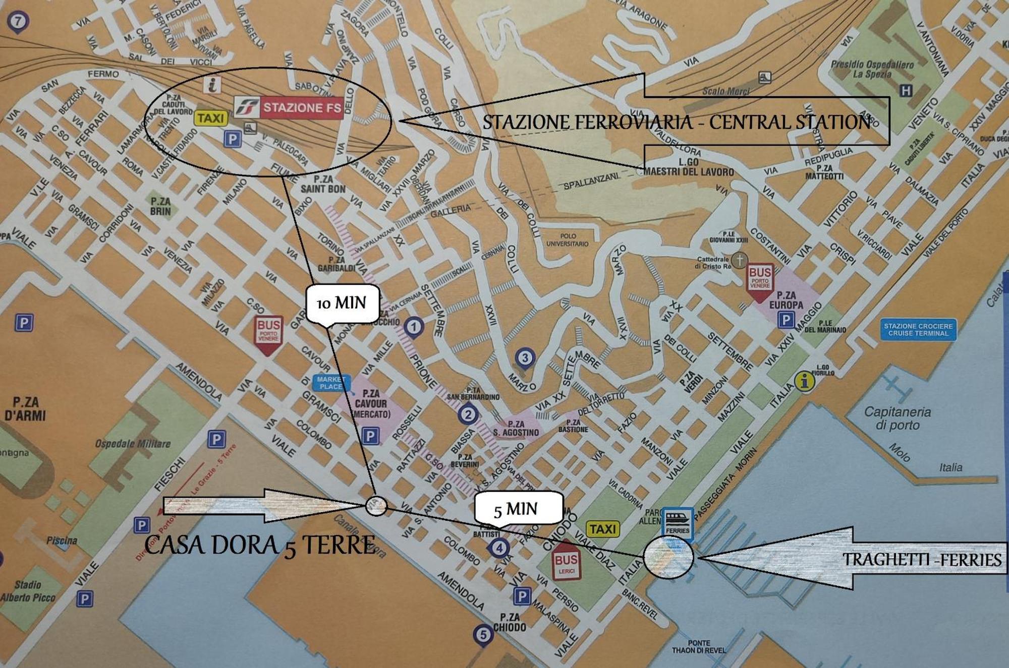 Casa Dora 5 Terre Close To Trains And Ferries With Ac - Wi-fi La Spezia